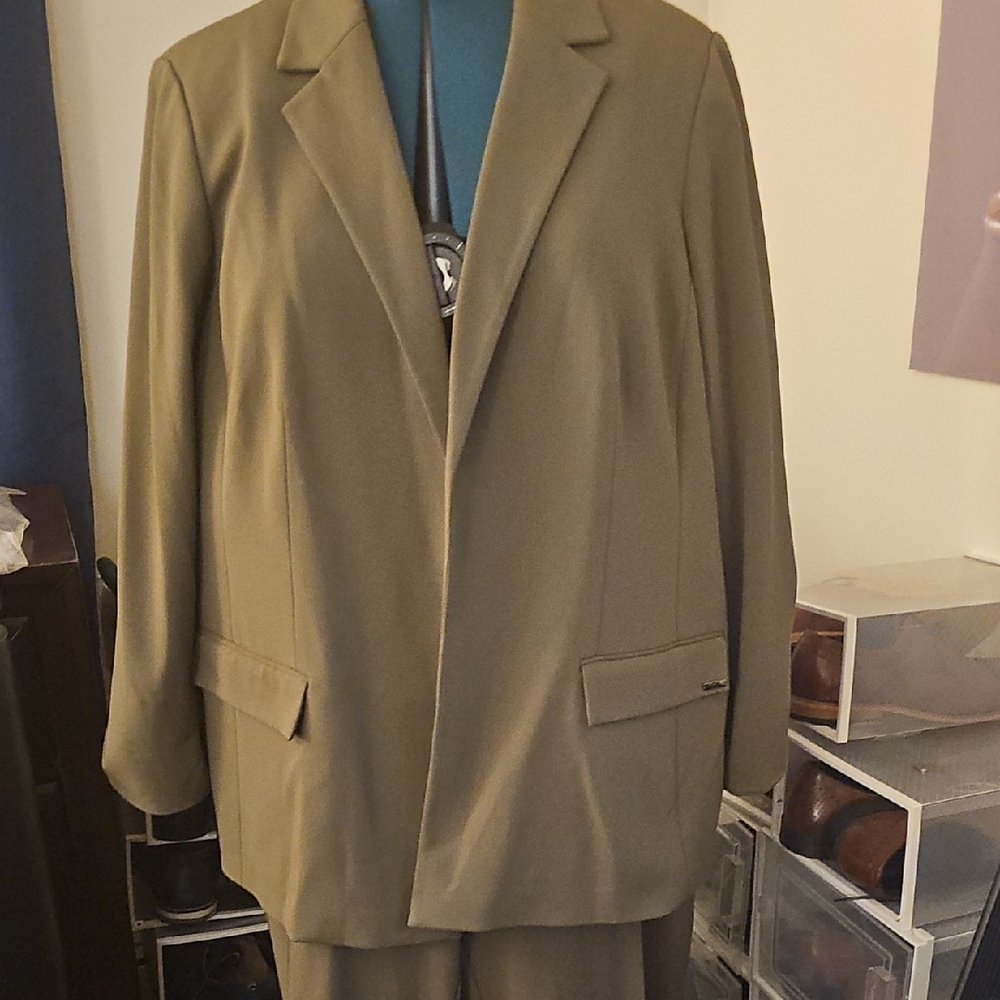 Calvin Klein Olive Women's Suit